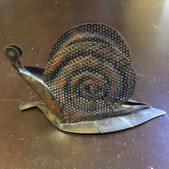 Other - Metal Snail Candle Holder